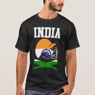Patriotic Indian Cricket Players Cricketer India F T-Shirt