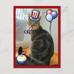 Patriotic Indigo Postcard