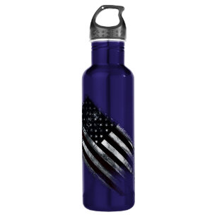 Patriotic Industrial American Flag 710 Ml Water Bottle