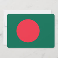 Patriotic invitations with Bangladesh Flag