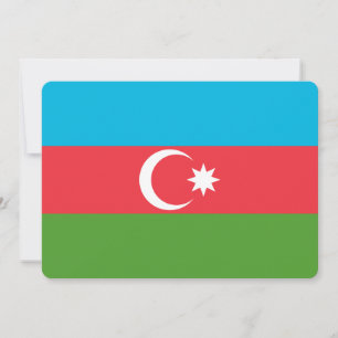 Patriotic  invitations with Flag of Azerbaijan