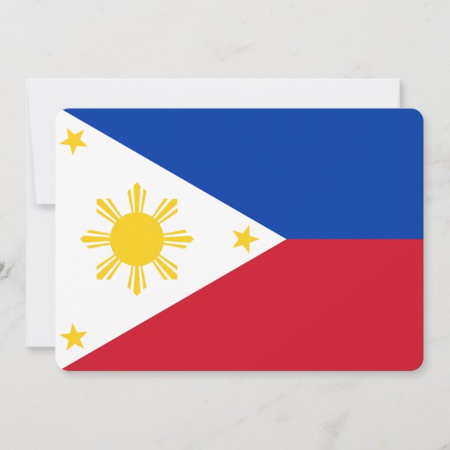 Patriotic invitations with Philippines Flag (Front)