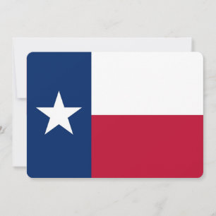 Patriotic invitations with Texas Flag