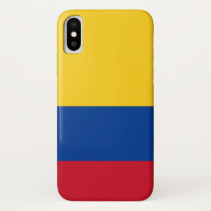 Patriotic Iphone X Case with Flag of Colombia
