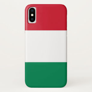 Patriotic Iphone X Case with Flag of Hungary