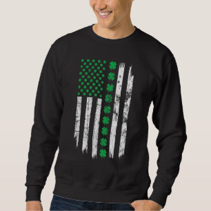 Patriotic Irish American Flag Patricks Day Ireland Sweatshirt