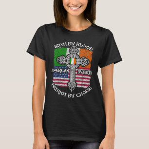 Patriotic Irish American Flag St.Patrick's Day T-Shirt