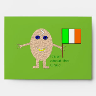 Patriotic Irish Egg Custom Envelope