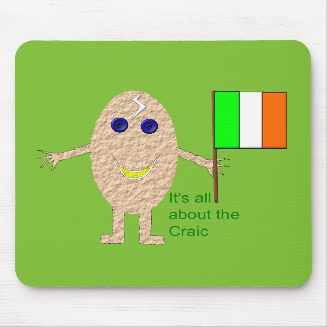 Patriotic Irish Egg Mousepad (Front)