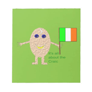 Patriotic Irish Egg Notepad