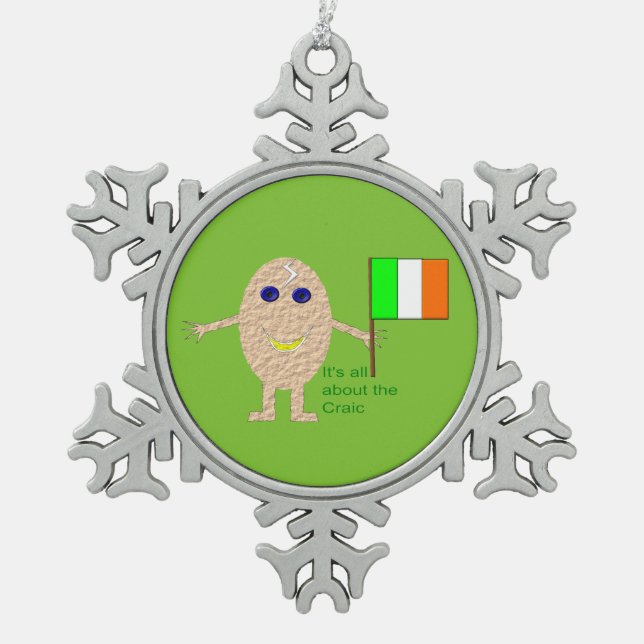 Patriotic Irish Egg Ornament (Front)