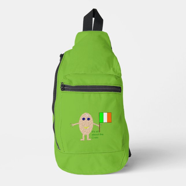 Patriotic Irish Egg Sling Bag (Front)