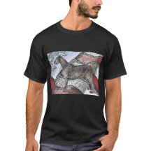 Patriotic Irish Wolfhound T-Shirt