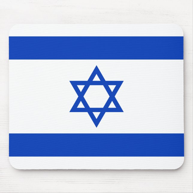 Patriotic Israel Flag Mouse Pad (Front)