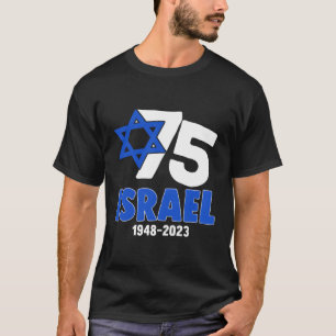 Patriotic Israel Pride 75Th Anniversary Israeli Fl T-Shirt