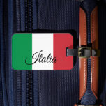Patriotic Italy Luggage Tags, Italian Flag Tag<br><div class="desc">Luggage Tag: Italian Flag & Italy holiday suitcase,  luggage tags - love my country,  travel,  national patriots / sports fans</div>