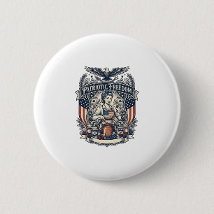 Patriotic Jam Maker 6 Cm Round Badge