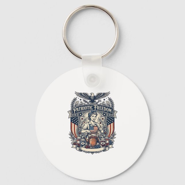 Patriotic Jam Maker Key Ring (Front)