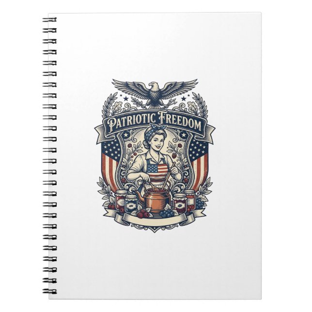 Patriotic Jam Maker Notebook (Front)