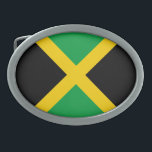 Patriotic Jamaica Flag Belt Buckle<br><div class="desc">Patriotic flag of Jamaica.</div>