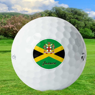 Patriotic Jamaican Flag Golf Balls, Jamaica Balls