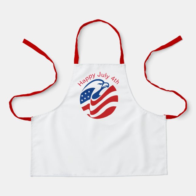 Patriotic July 4th  Apron (Front)