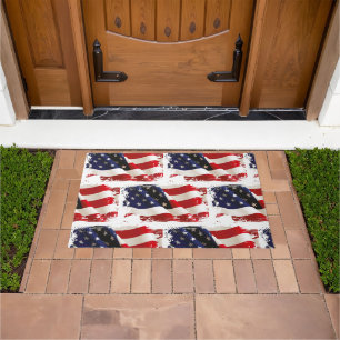 Patriotic July 4th Doormat