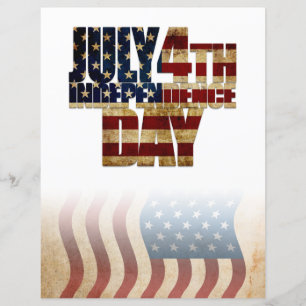 Patriotic July 4th Flag Design