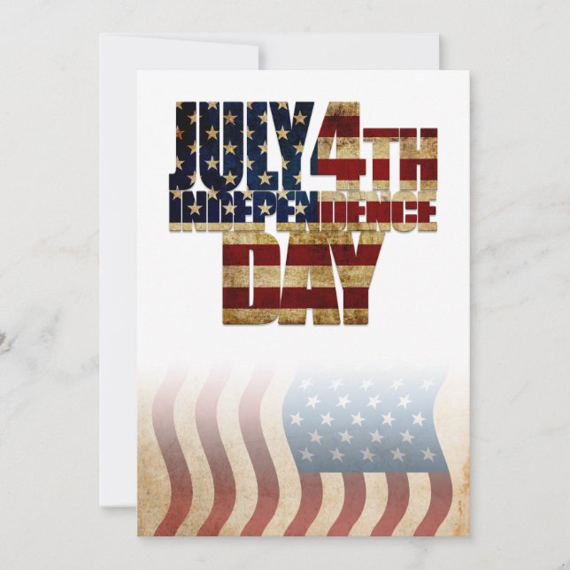 Patriotic July 4th Flag Design (Front)