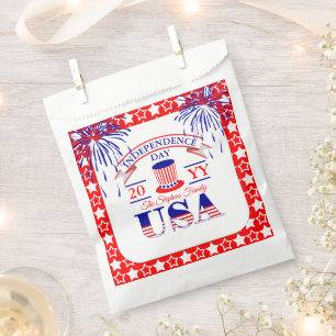 Patriotic July 4th Independence Day Celebration F Favour Bags