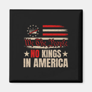 Patriotic June 14 No Kings In America 1776 Design Magnet