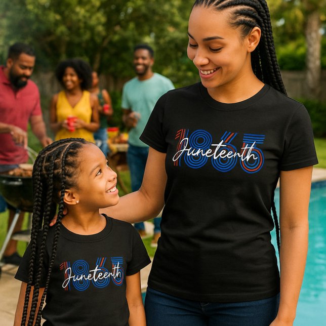 Patriotic Juneteenth 1865 Red, White & Blue  T-Shirt (Creator Uploaded)