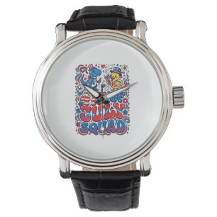 Patriotic Kawaii Dinosaur Best Step-dad Ever Step- Watch