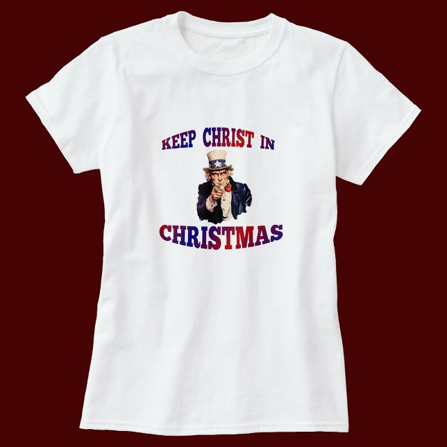 Patriotic Keep Christ In Christmas Shirts (Creator Uploaded)