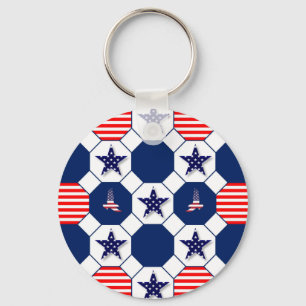 Patriotic Key Ring