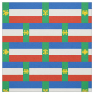 Patriotic Khakassia Flag Fabric