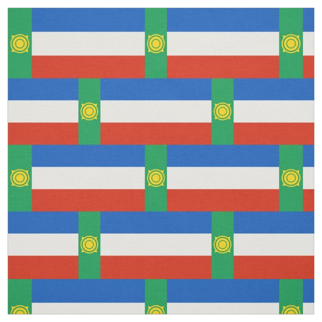 Patriotic Khakassia Flag Fabric (Swatch)