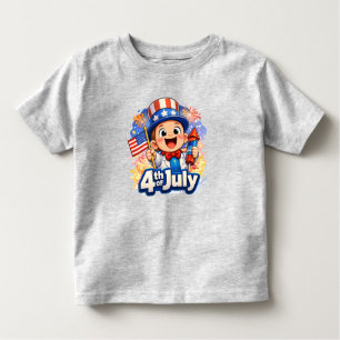 Patriotic Kids Independence Day Gift Toddler T-Shirt