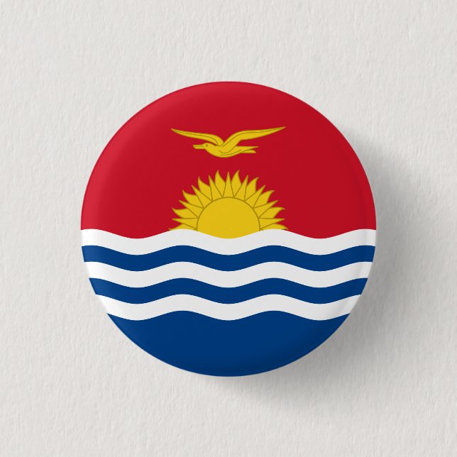 Patriotic Kiribati Flag 3 Cm Round Badge (Front)