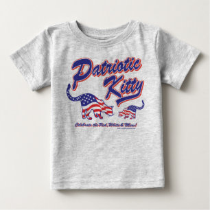 Patriotic Kitty Cat Baby T-Shirt