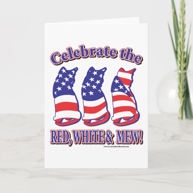 Patriotic Kitty Cats Card (Front)