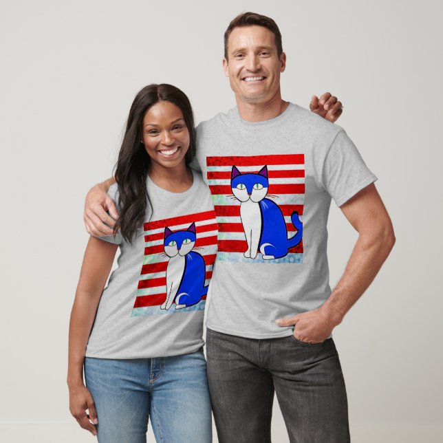 Patriotic Kitty T-Shirt (Unisex)