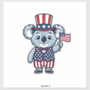 Patriotic Koala Vector Vintage Shirt Design_1