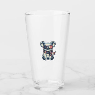 Patriotic Koala Vintage Engraving Shirt Design_1 Glass