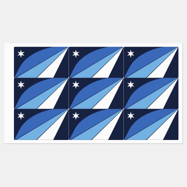 Patriotic labels with flag of Columbia (Sheet)