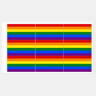 Patriotic labels with flag of LGBT