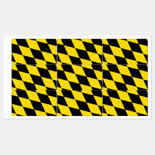 Patriotic labels with flag of Munich