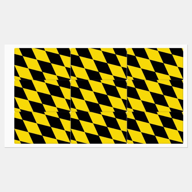 Patriotic labels with flag of Munich (Sheet)