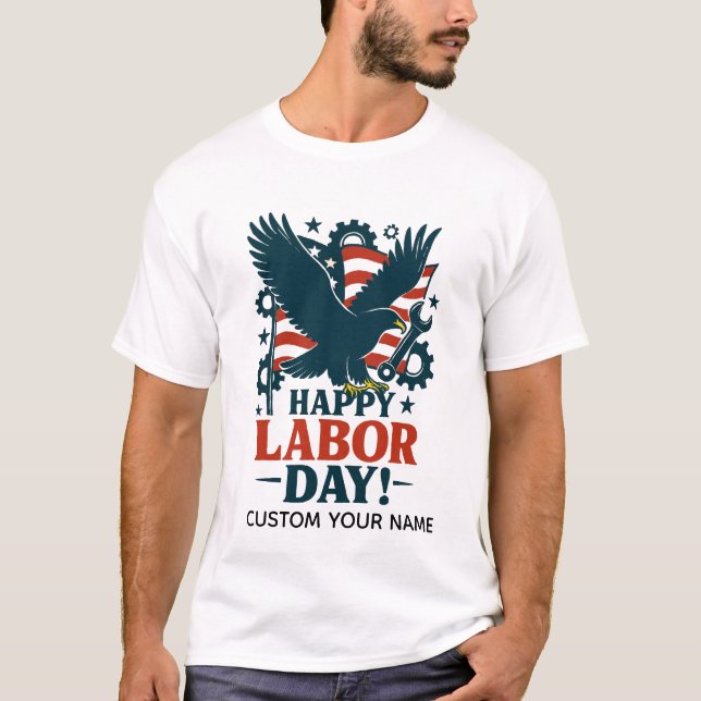 Patriotic Labour Day Pride T-Shirt (Front)