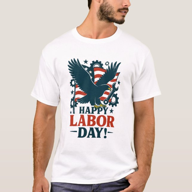Patriotic Labour Day Pride T-Shirt (Front)